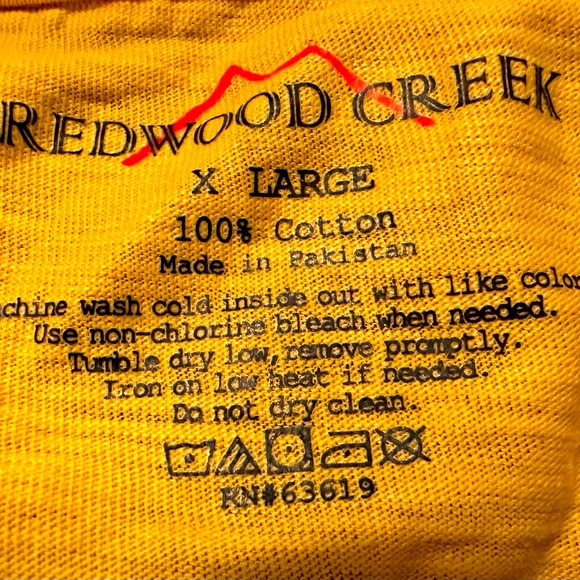 NWT Redwood Creek tee XL gold color and 100% cotton - Picture 4 of 4